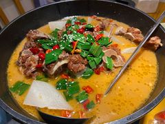 羊蝎子-丁记盐蘸牛肉·新杭菜(河东路店)