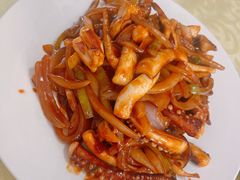 香辣鱿鱼条-华春餐馆(鱼山路店)