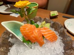 三文鱼刺身-水之惠鲜鱼料理(王府大街店)