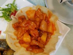 菠萝咕噜肉-长春观斋补堂素菜馆