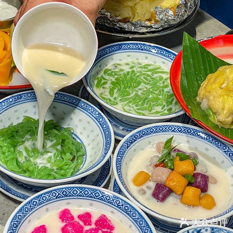 深圳惊现泰式手工糖水‼️斑斓凉虾巨巨好吃‼️