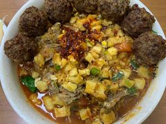 自己外带的牛肉丸子-清真馬峰小炒泡饃