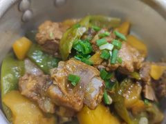 排骨压锅油豆角-小土豆北方菜馆(方庄店)