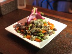 火龙果百合炒牛柳-上楼私房菜(院士路店)
