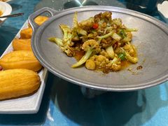-海派美食·家宴海鲜青岛菜·石锅鲽鱼头(东方城店)