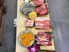 -明洞阿姨·韩式酱蟹烤肉·创意料理(三元桥店)