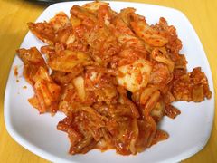 辣白菜炒五花肉-屋里家延边朝鲜族冷面(南园店)