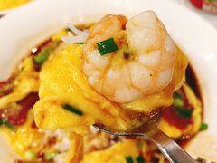 虾仁叉烧双拼滑蛋饭-旺记冰室(九龙中心大厦店)