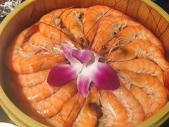 荷叶清蒸基围虾-上楼私房菜(院士路店)