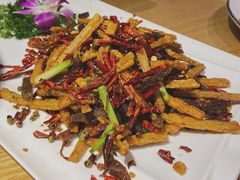 干煸牛肉莲藕丝-蜀锦堂·川味现炒(襄阳武商汇店)