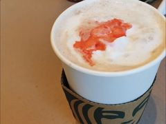 盛樱蜜桃芝士拿铁-星巴克(天津滨海金元宝于家堡店)