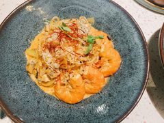 芝士蘑菇鲜虾意大利面-BE BRIGHT KITCHEN(正佳广场店)