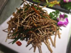 招牌芋丝炒河虾-百里鲜·闽南家宴·福建菜