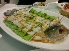 丝瓜豆腐蒸鲈鱼-汤城小厨•粤菜•靓汤(金融街店)