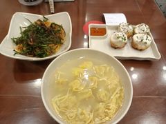 开洋葱油拌面加蛋皮汤-东泰祥生煎馆(长宁路店)