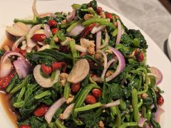 肉碎毛葱炝菠菜-李氏八大件老菜馆(万宝街店)