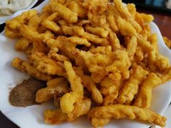 炸海鲜菇-祝家饺子馆