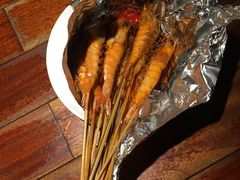 燃烧中火焰虾-绿茶餐厅(华联万柳店)