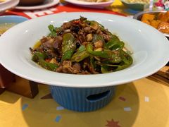 泡饭吃的辣椒炒肉-佳兰雅序融合菜(高新店)