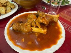 -陕北农家小吃风干羊肉剁荞面