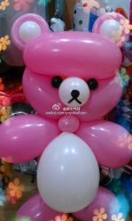 轻松熊~气球造型~-波乐气球派对用品商店·生日布置·礼品集合店