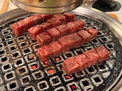 凤梨雪花牛肉粒-霸腹烤肉(厦门柚子番店)