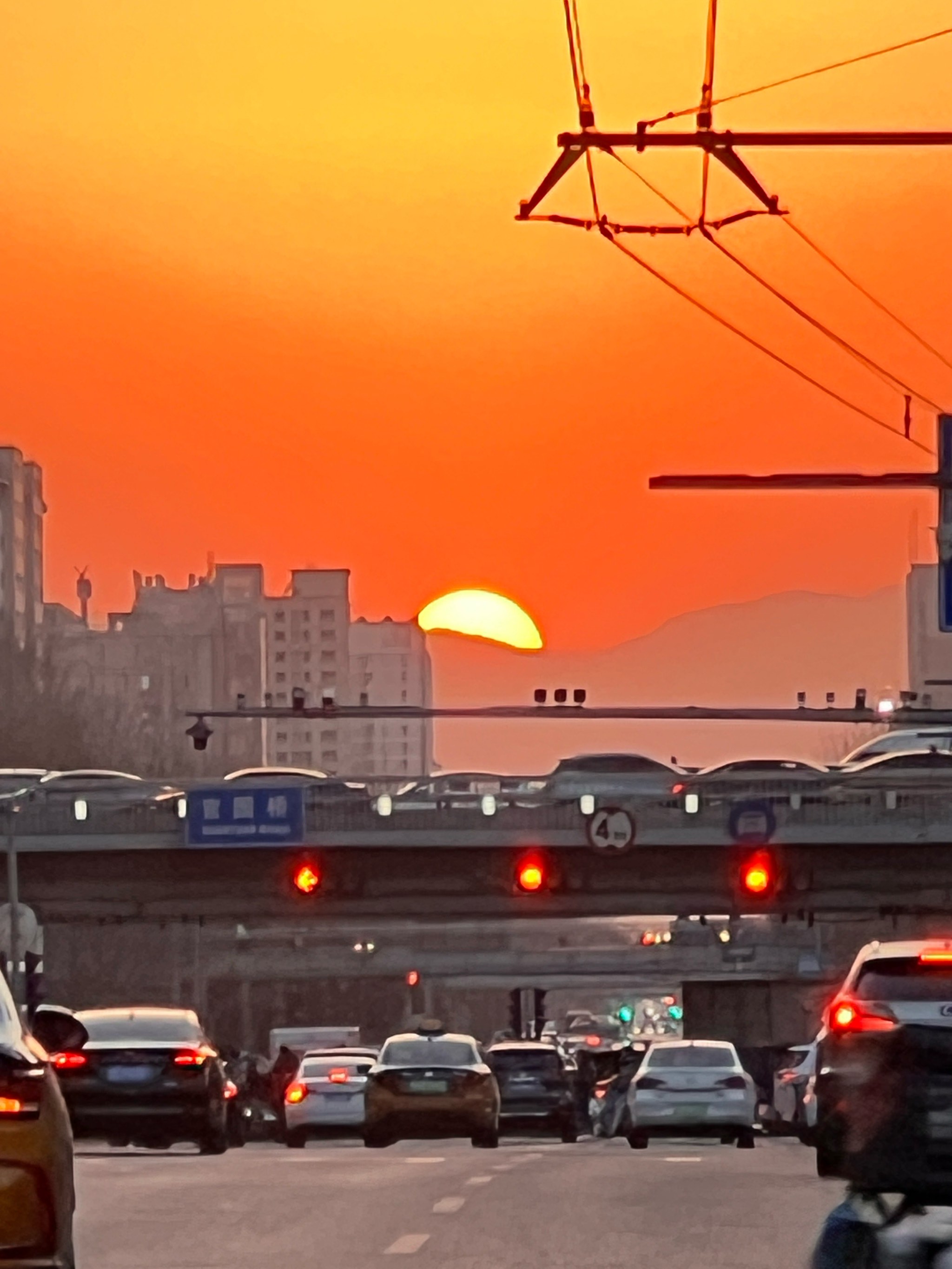 夕阳照片 太阳落山图片