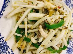 太湖芦苇根炒肉丝-呼吸森林·生态农庄农家乐私房菜