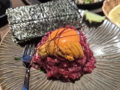 生牛肉拌海胆-九州酒场ひこぞう(1号店)