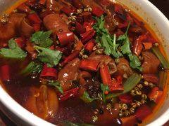水煮肥肠-绿茶餐厅(蓝色港湾店)
