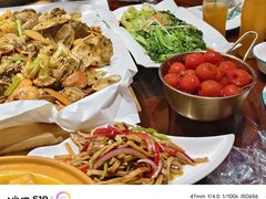 -东来菜馆•手抓海鲜家常菜•海鲜锅贴(鸽子窝店)
