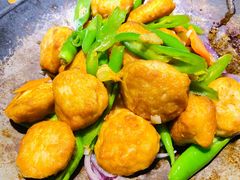 干锅鱼饼-海荣锅贴馆(开元商城店)