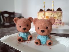 -咖咖熊蛋糕定制·英国蓝风车动物性淡奶油