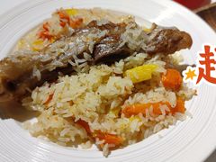 羊肉手抓饭-谷丽羊肉串·新疆烧烤·羊肉火锅大排档·原老马烧烤(砂子塘店)