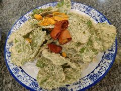 椒盐桑叶-天台徐家小吃