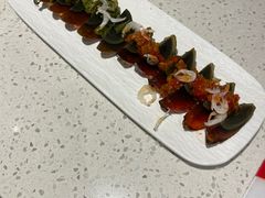 芒种虾皮烧碱椒皮蛋-船歌·鱼水饺青岛菜(金狮广场店)