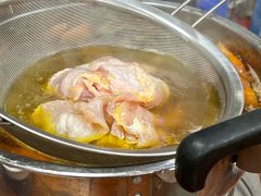 扇鸡起片-广宁炭炉鸡煲·富临门饭店