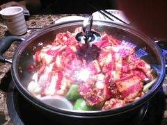 五花肉锅-猪啊牛呀羊啊铜盘烤肉(正大广场店)