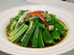 白灼秋葵-鸿运楼烤鸭店(天桥店)