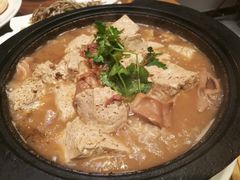 砂锅板肠炖豆腐-漕河全驴宴饭店(徐水店)