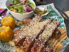 BBQ美式碳烤猪肋排-疯克大象美式烤肉餐厅