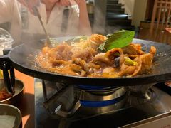 铁板章鱼五花肉-春熙台韩国料理·章鱼肥牛(西丽店)