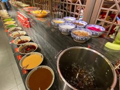 自助调料区-渝大狮毛肚老火锅(文峰城市广场店)