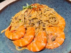 芝士蘑菇鲜虾意大利面-BE BRIGHT KITCHEN(正佳广场店)