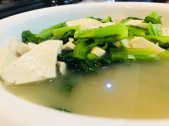 小白菜炖豆腐-钰田大院·碳烤虹鳟鱼·怀柔地道农家菜(雁栖湖店)