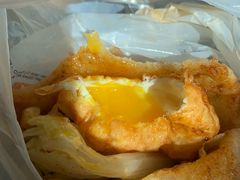 -小红车炸蛋葱油饼