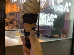 焦糖海盐冰淇淋-喜茶(上海正大广场店)