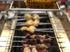甜玉米-長壹旋转烤吧 农家鸡火锅