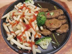 铁板牛排-朵朵开素食餐厅(后宰门街店)