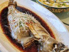 蒸深海鲽鱼-天外天烤鸭店(八角店)